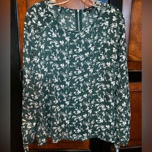 Papermoon Forest Green Floral Top